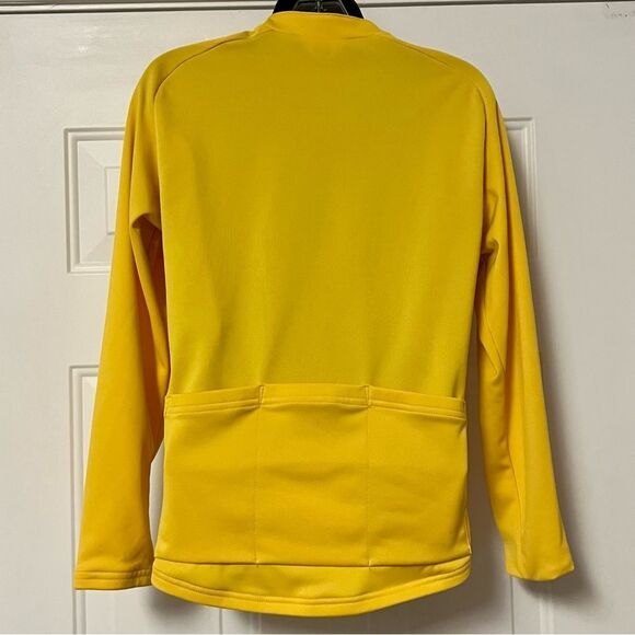 Pearl Izumi Long Sleeve Yellow Black Full Zip Cycling Bike Warm Jersey M - Picture 5 of 11